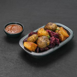 UBI GORENG - Cripsy sweet potato, sambal balado at Merah Putih in Seminyak