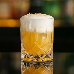 BALI COLADA - Dark rum, coconut, jackfruit, pineapple, pandan at Merah Putih in Seminyak