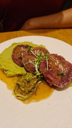 Veggie patties at Brunner in Schladming