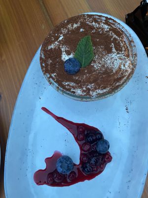 Lemon tiramisù, definitely a lot of lemon flavor  at Brunner in Schladming