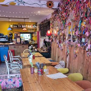 Decor at Charlie Friday's in Lynton