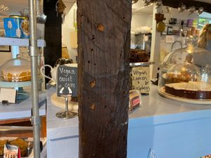 Two vegan cake options  at The Olde House in Dunster