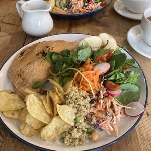 Vegan spiced veg pasty  at The Olde House in Dunster