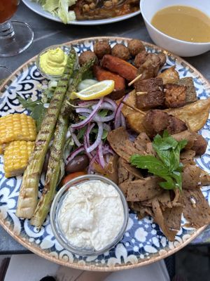 The vegan plate   at Chutney in Stockholm