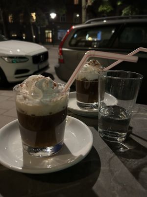 Irish coffees  at Chutney in Stockholm