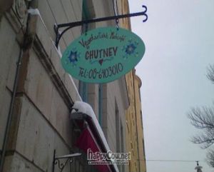 From the outside at Chutney in Stockholm