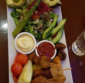 Mix plate (vegan) at Chutney in Stockholm