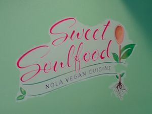 Sign at Sweet Soulfood in New Orleans