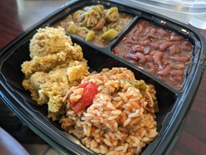 So much food! at Sweet Soulfood in New Orleans