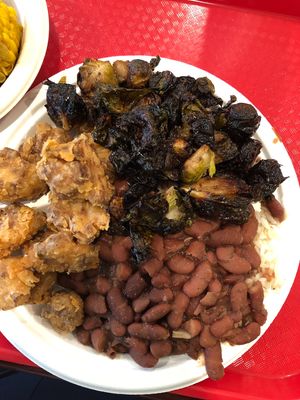 Rice and beans ..  at Sweet Soulfood in New Orleans