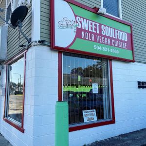 Store front at Sweet Soulfood in New Orleans