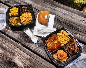 Vegan offerings. at Sweet Soulfood in New Orleans