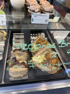 vegan sandwiches  at denn's Biomarkt - Bruhl in Leipzig