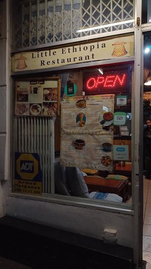 Outside at Little Ethiopia in Cape Town