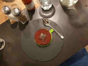 Chocolate dessert at Greenpoint Burgers in Annecy