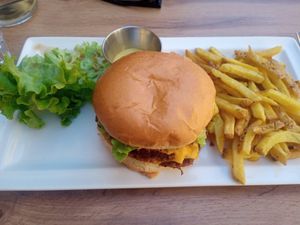 Amazing Double Burger at Greenpoint Burgers in Annecy