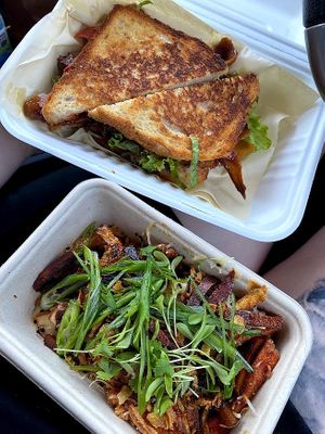 BLT and loaded fries at Dr Legumes in Folkestone