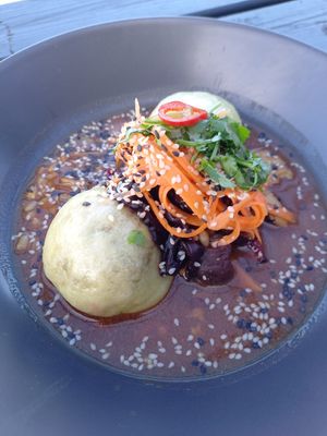 Dumplings at Dr Legumes in Folkestone