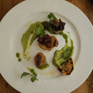 King Oyster Mushroom scallops at Dr Legumes in Folkestone