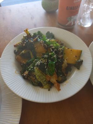 Side of Greens at Dr Legumes in Folkestone