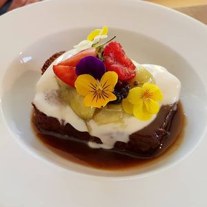 Banana bread with gooseberries at Dr Legumes in Folkestone