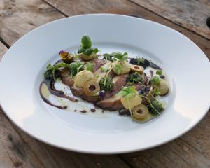 Mushroom Carpaccio  at Dr Legumes in Folkestone