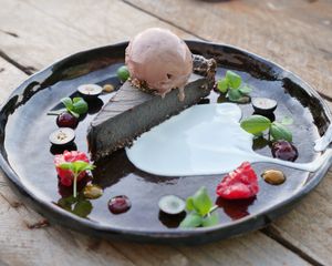 Chocolate Tart Dessert  at Dr Legumes in Folkestone