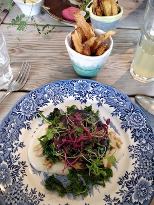 Beetrot tarte tatin at Dr Legumes in Folkestone