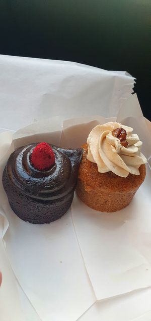 Chocolate and cinnamon carrot cake at Europa Cake Shop in St Kilda