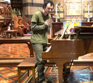My thanks image after concert at St Paul's Melbourne. I don't have an urge to do music anymore, because of having been mistreated by many, especially at Europa Cake Shop at Europa Cake Shop in St Kilda