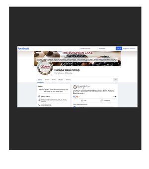 Here the manager has defamed his customer, me! at Europa Cake Shop in St Kilda