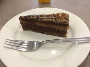 Snickers slice at Europa Cake Shop in St Kilda