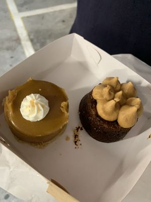 Gf sticky date and gf caramel cheesecake  at Europa Cake Shop in St Kilda