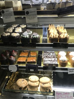 All vegan! Inside store (none in window)  at Europa Cake Shop in St Kilda