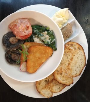 Vegan breakfast  at Gotham in Wellington