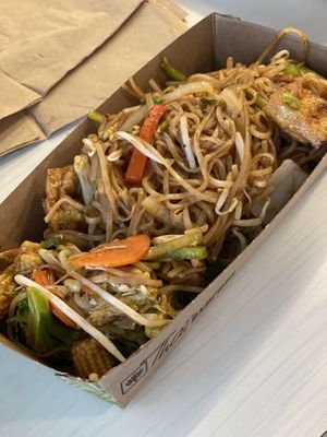 Vegetable Pad Thai - no egg   at Thai Express in Calgary