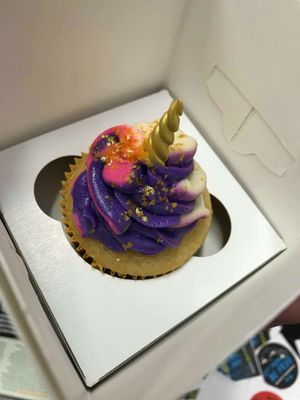 Unicorn cupcake at Luscious Desserts in Halifax