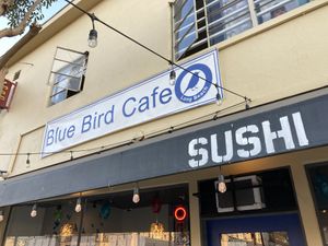 Front at Blue Bird Sushi in Long Beach