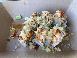 Tama roll at Blue Bird Sushi in Long Beach