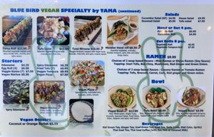 Vegan menu pt. 2 ❤️❤️ at Blue Bird Sushi in Long Beach