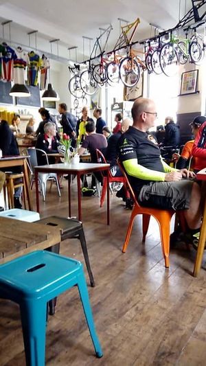 Interior of the cafe. It's a also a bike shop. at Rockets and Rascals in Poole