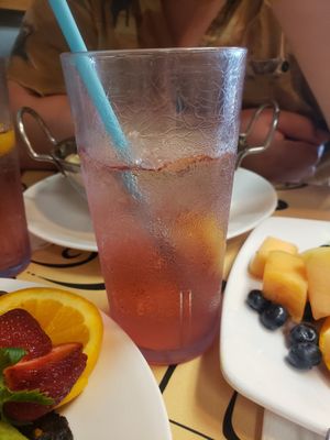 raspberry hibiscus tea! at Simon's Coffee House in Sarasota