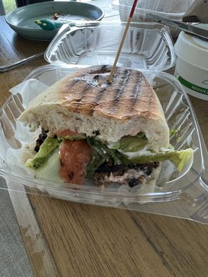 Tex next burger no cheese  at Simon's Coffee House in Sarasota