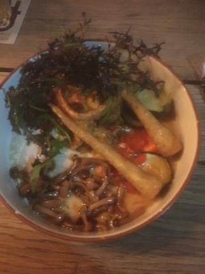 it’s a New York vegan burger  at De Republiek in Bruges