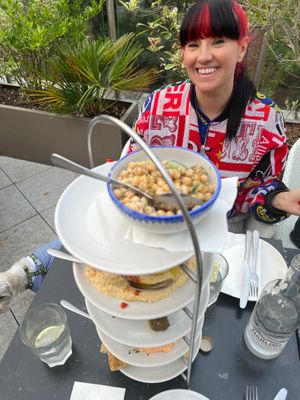 Chick pea salad  at The Real Greek in Bournemouth