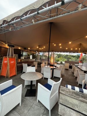 Exterior terrace dog friendly  at The Real Greek in Bournemouth