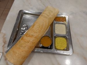 Masala Dosa. 5.5 Myr at Saravana Bhavan - Lebuh Ampang in Kuala Lumpur