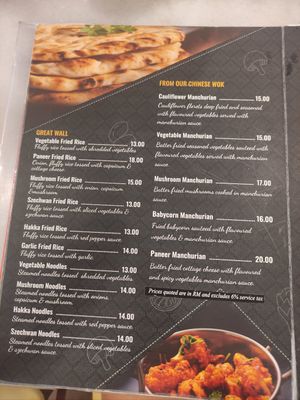 Menu at Saravana Bhavan - Lebuh Ampang in Kuala Lumpur