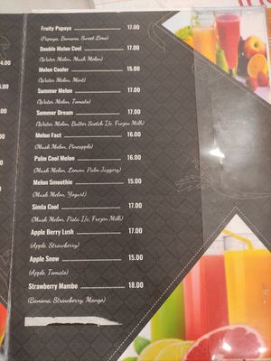 Menu at Saravana Bhavan - Lebuh Ampang in Kuala Lumpur