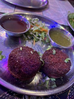 Beetroot cutlet   at Naamaste Indian Restaurant in Paphos